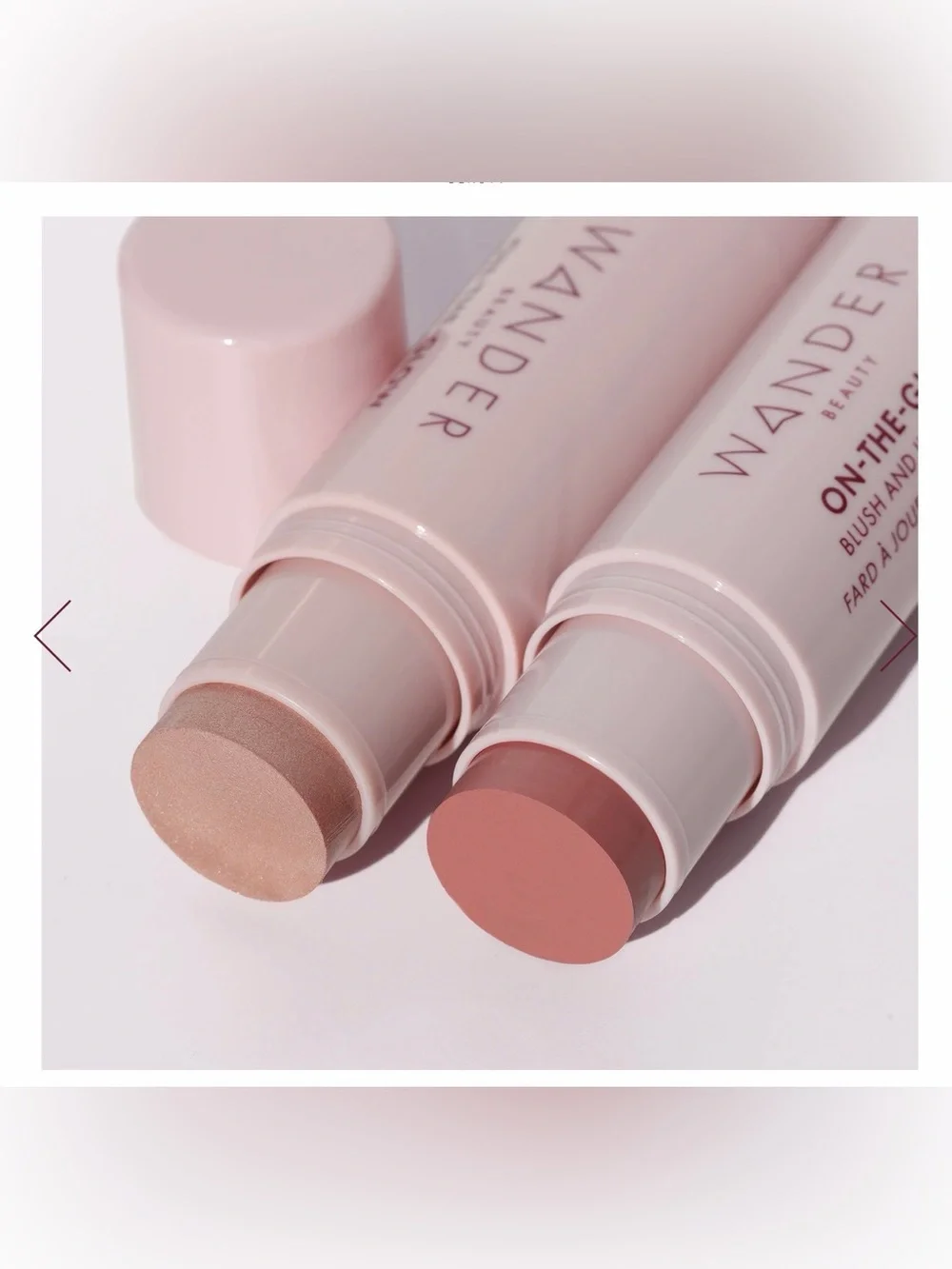 NIB Wander Beauty On-The-Glow Blush & Illuminator - Dusk / Nude Glow